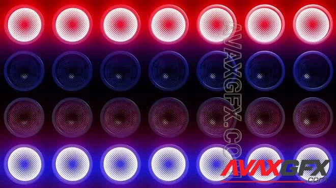 MA - Red And Blue Flashing Light Wall Loops 1558158