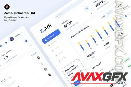 Zaffi Dashboard UI Kit 6BQG5EZ