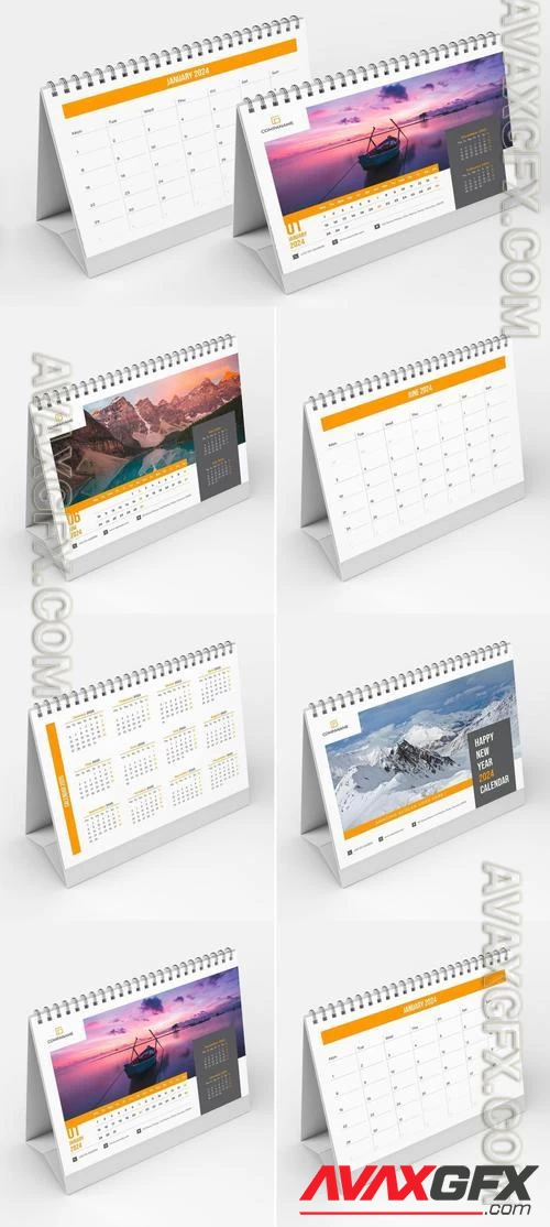 Desk Calendar 2025 Planner UBS6WHF Download Indesign Templates