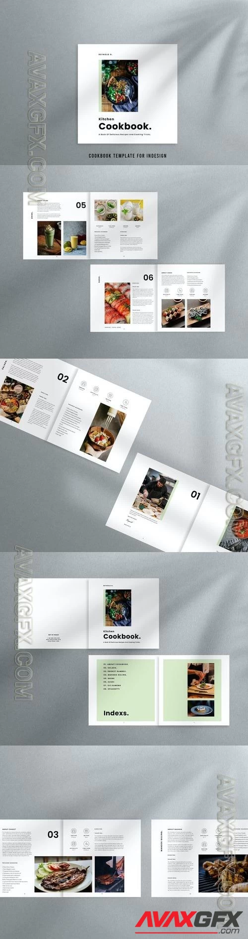 Square Cookbook Template