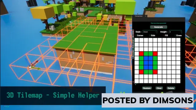 Unreal Engine Blueprints 3D Tilemap - Simple Helper v5.1