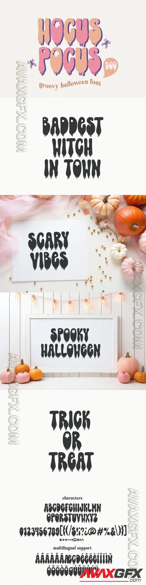 Hocus Pocus Boo Halloween Font