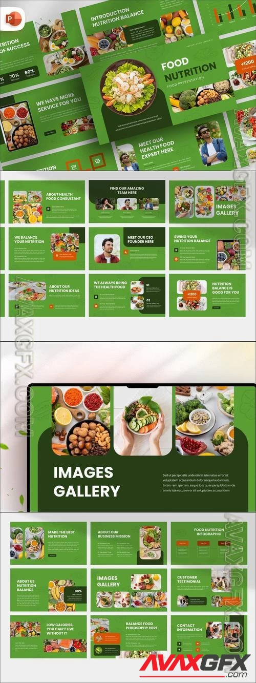 Nutrition Balance PowerPoint Template