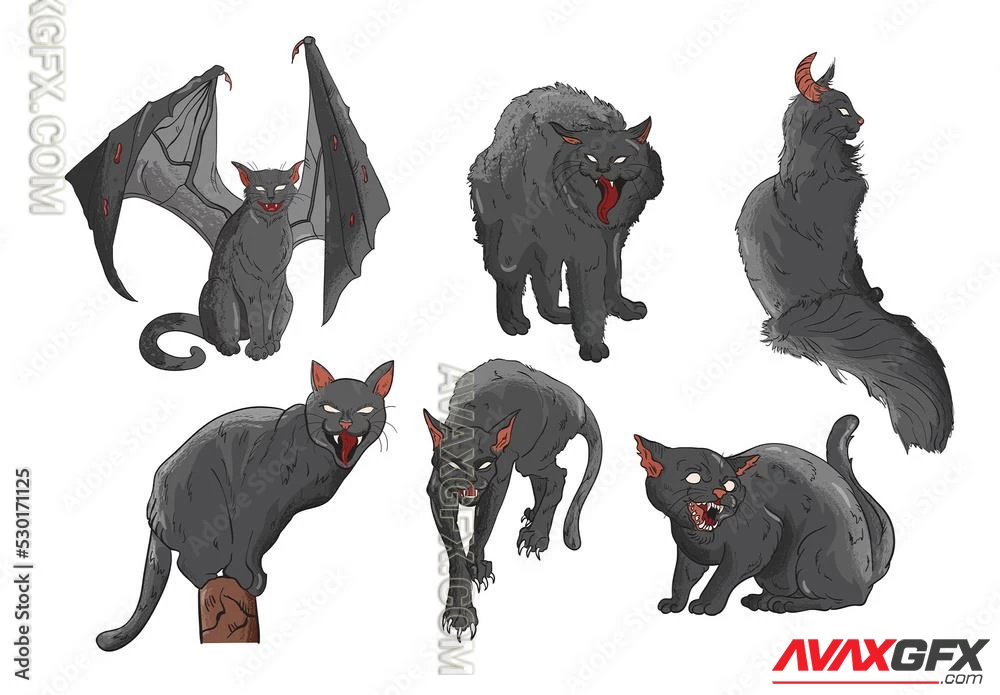 Scary Superstitious Black Cats 530171125 Adobestock