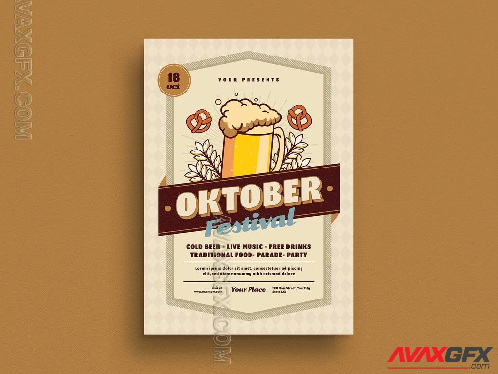 October Festival Flyer 529495660 Adobestock