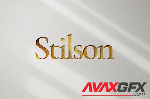 Stilson Gold Logo Mockup - 94PBV3S