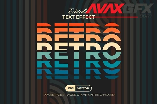 Retro Text Effect Style - 50811970