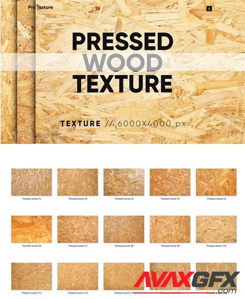 15 Pressed Wood Texture HQ - 43919462