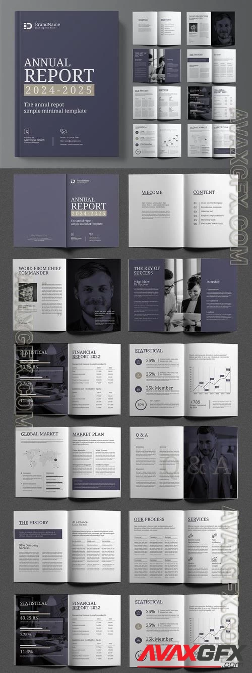 Annual Report Brochure Design Template