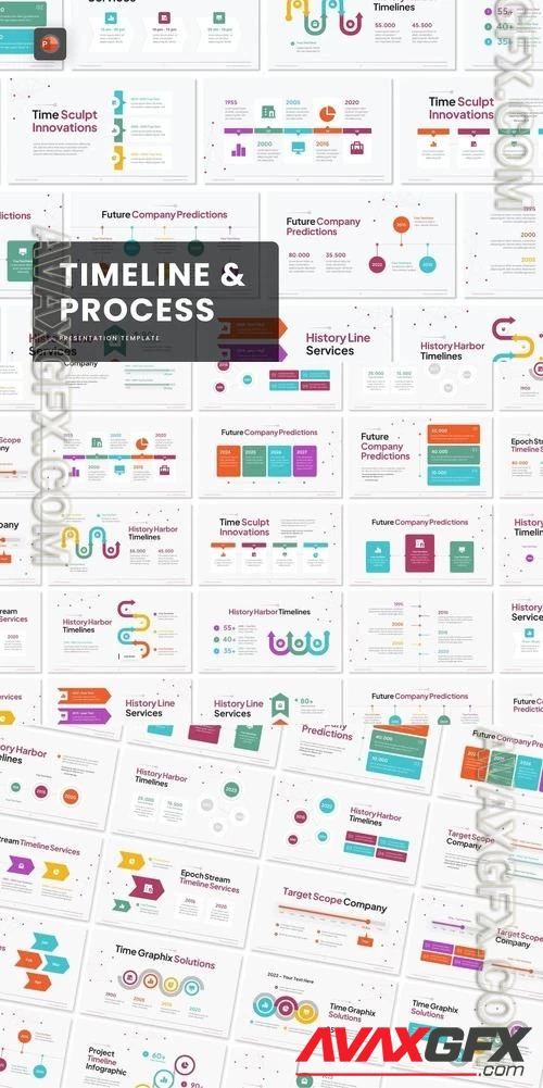 Modern Timeline and Process Infographic PowerPoint