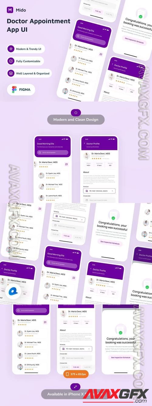 Mido - Doctor Appointment App UI FGLDMWL