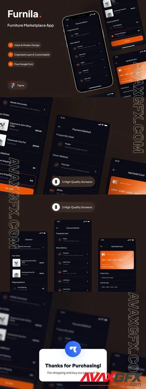 Furnila - Payment Method Page - Dark Ver EX3P7LQ