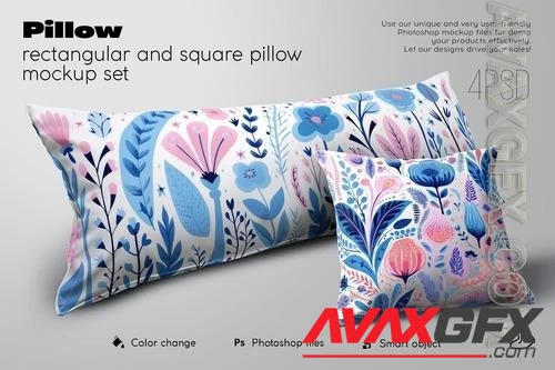 Rectangular/Square Pillow Mockup set