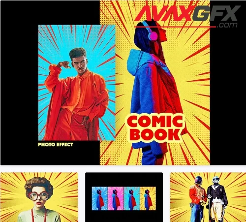 Comic Book Photo Effect - 53748157