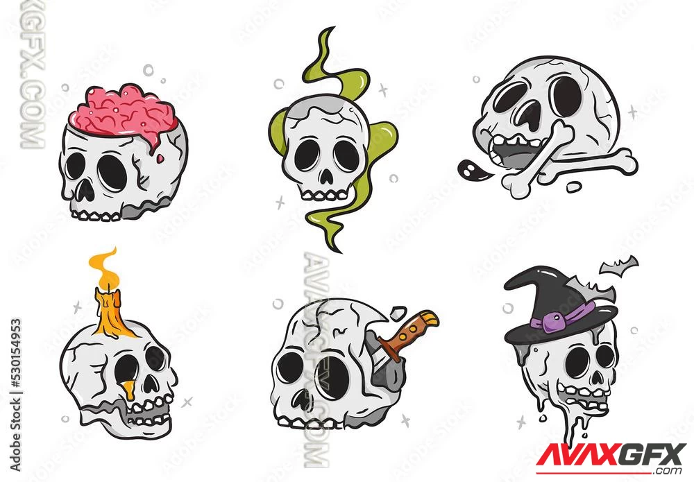 Halloween Skulls 530154953 Adobestock