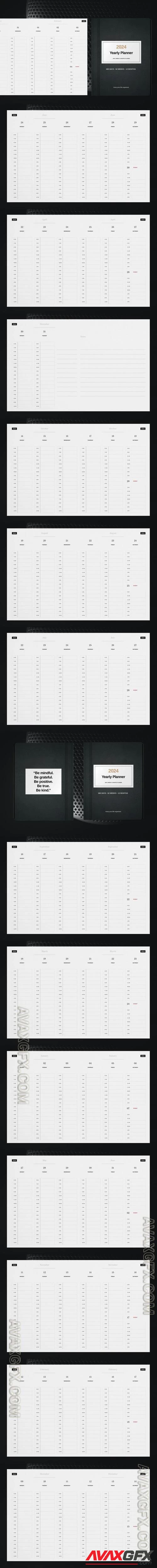 Yearly Planner 2024 Template LKENRND