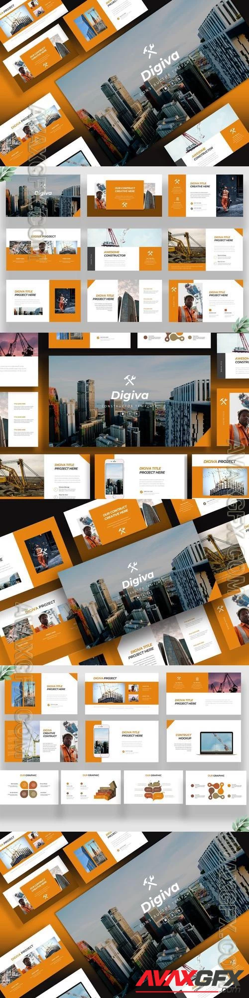 Digiva Constructor PowerPoint, Keynote and Google Slides Templates