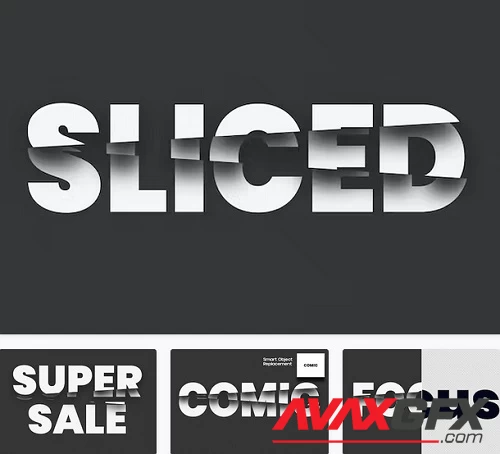 Sliced Text Effect - KCEXY5M