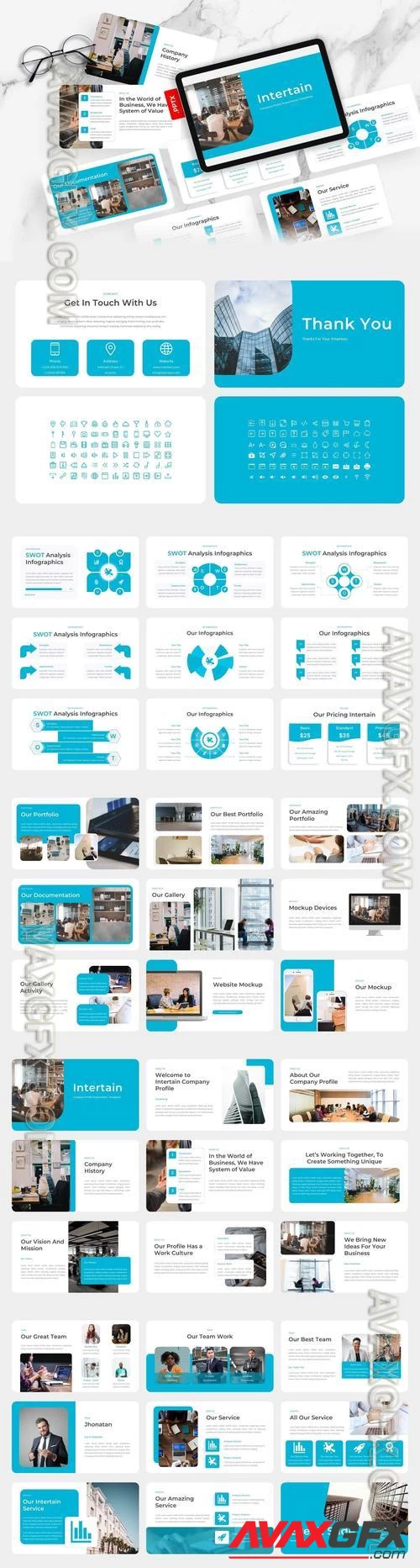 Intertain - Company Profile PowerPoint Template