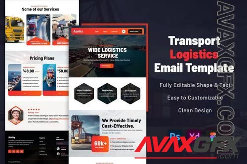 Transport logistics Email Template U5J3RVT