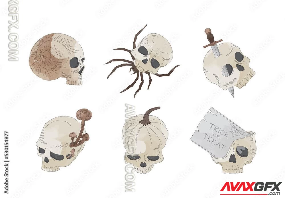 Spooky Skulls 530154977 Adobestock