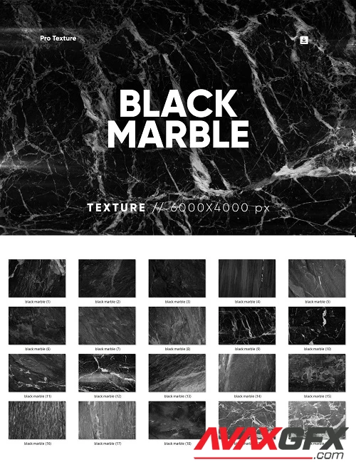 20 Black Marble Texture HQ - 42327613