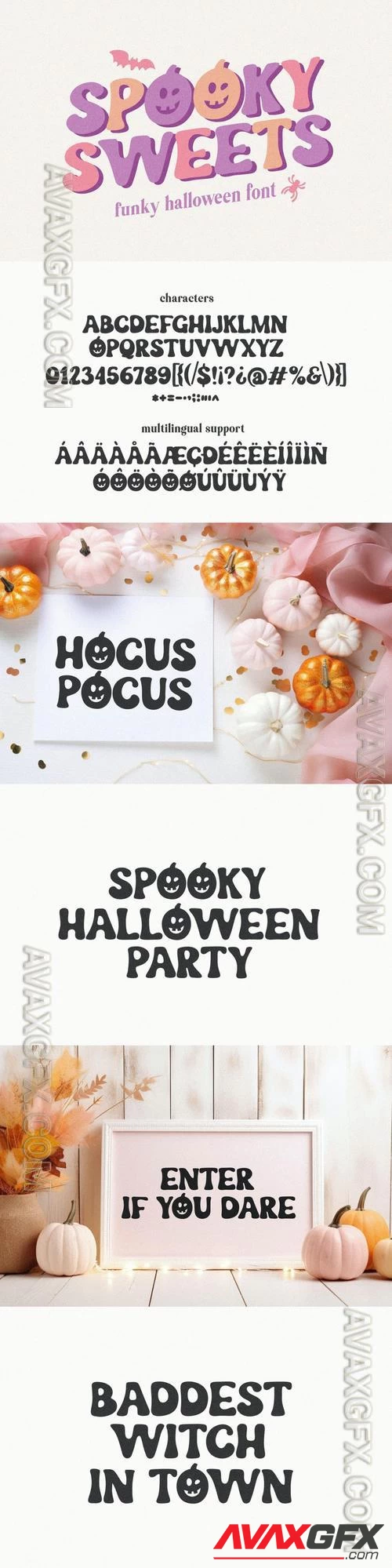Spooky Sweets Funky Halloween Font