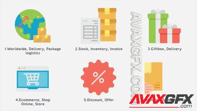 MA - Online Shopping Animated Icons Pack 1551752