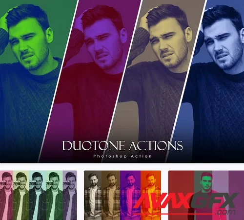 50 Duotone actions - QZENDDW