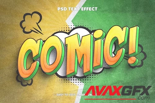 Comic Book Style 3D Text Effect - HWLMKFV