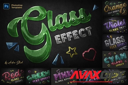 Glass Text Effects - 43919494