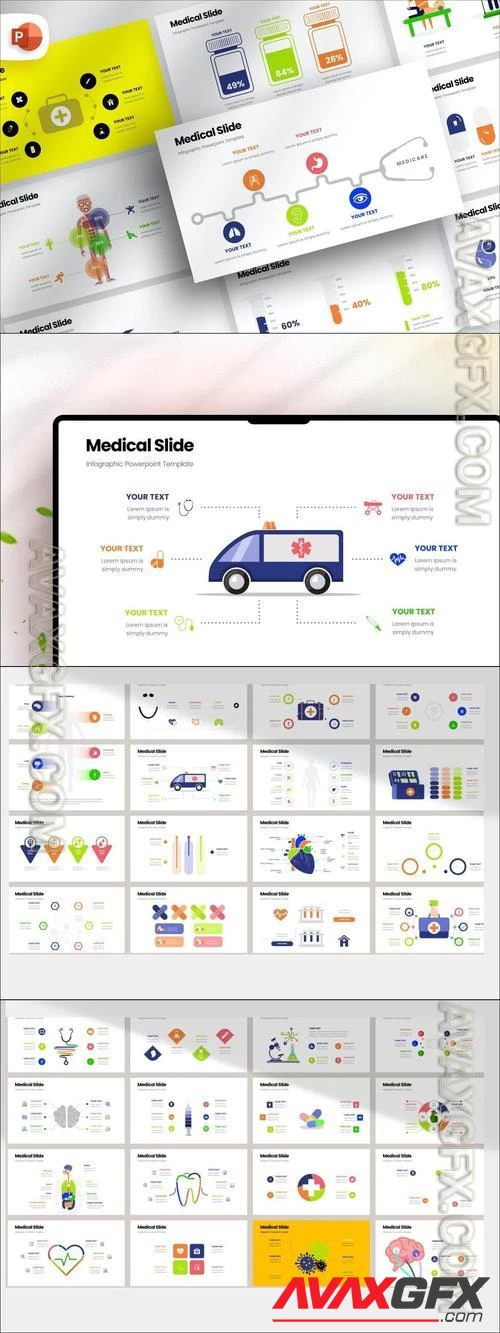 Medical Slide Infographic PowerPoint Template