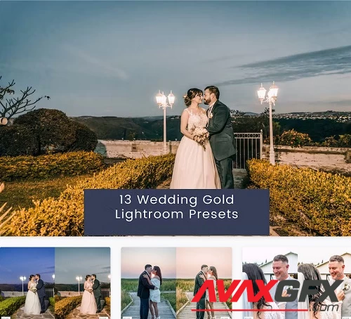 13 Wedding Gold Lightroom Presets - G39GSAL