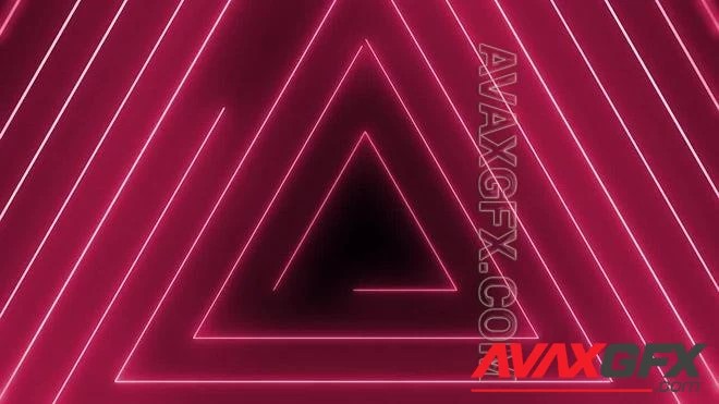 MA - Red Neon Triangles Background 1365029