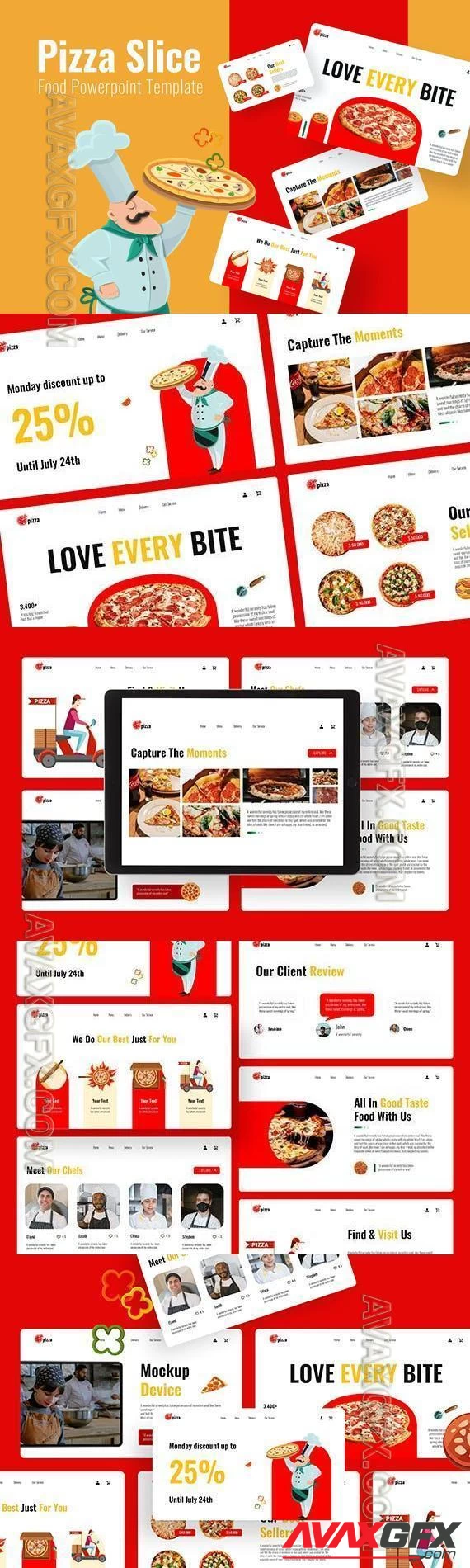 Pizza Powerpoint Template