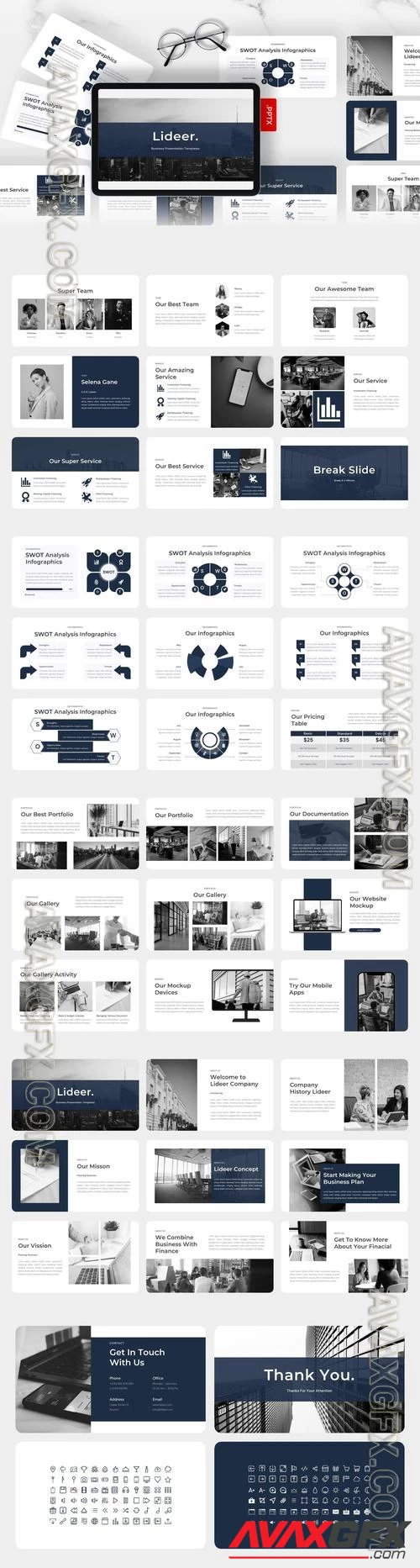 Lideer - Business Agency PowerPoint Template