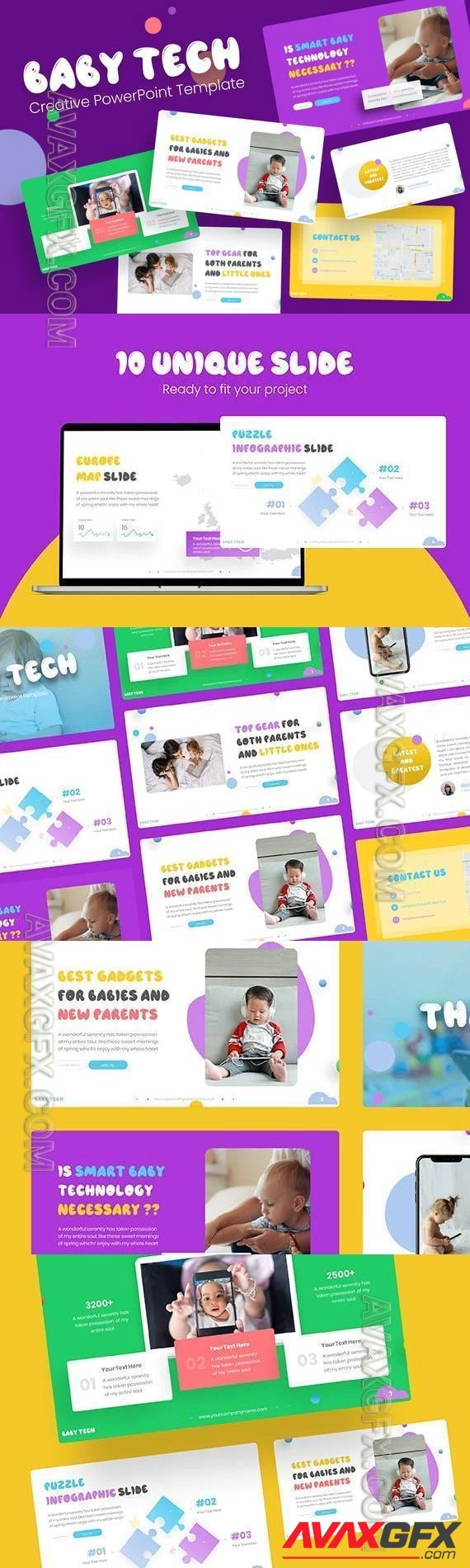 Baby Tech Powerpoint Template