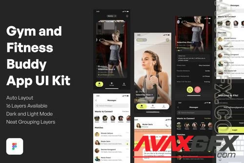 Gym and Fitness Buddy App UI Kit 5HMY8MV