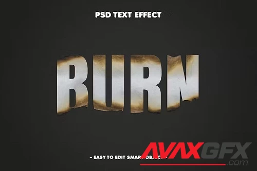Burn Grunge Textured Text Effect - 3L4NA63