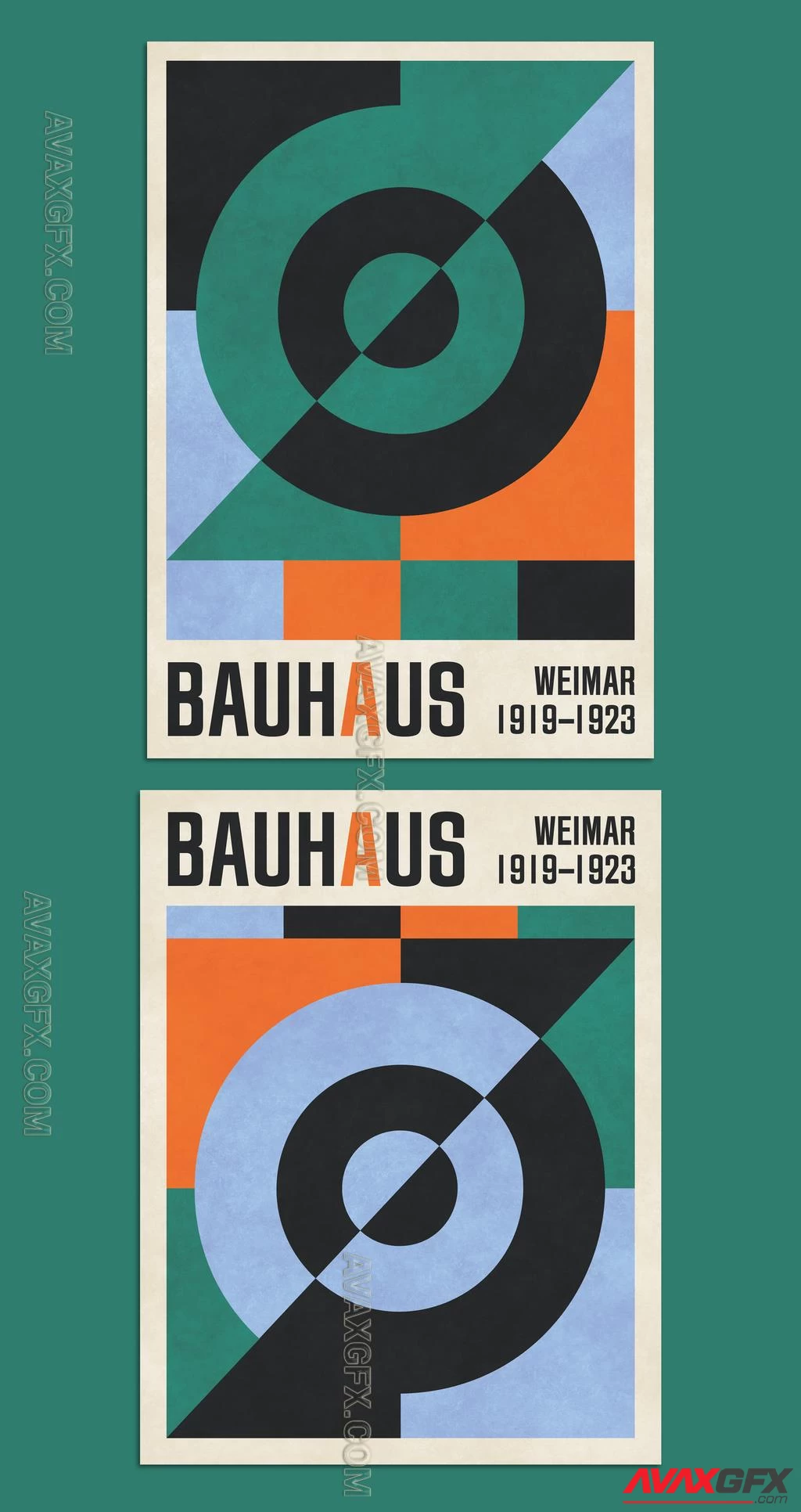 Modern Bauhaus Movement Cover Design Layout 529492769 Adobestock