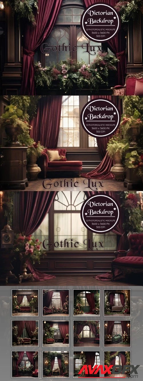 Victorian Backdrop | Gothic Luxury in Photorealism - 2894946