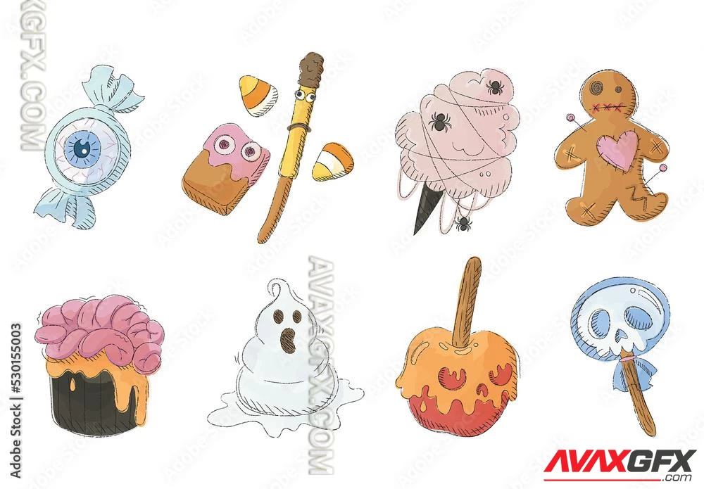 Halloween Candy Sweets Cakes 530155003 Adobestock