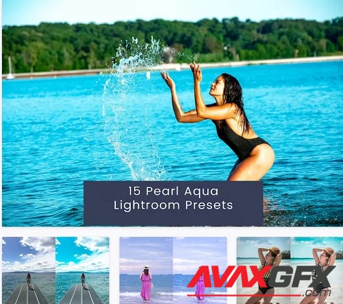 15 Pearl Aqua Lightroom Presets - LUEL66Q