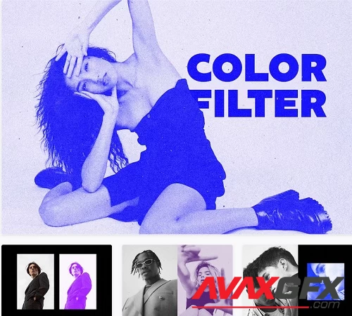Color Grain Photo Effect - 91534780