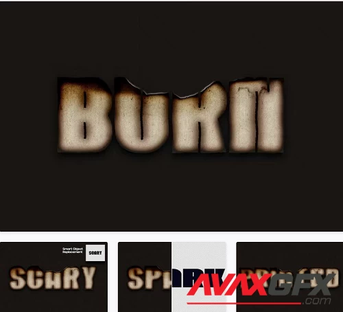 Burn Paper Text Effect - DS7GS8D