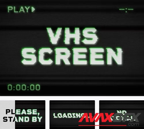 VHS Screen Text Effect - 42261478