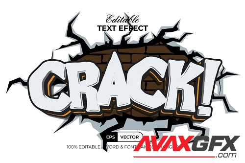 Crack Text Effect Comic Style - 42294378