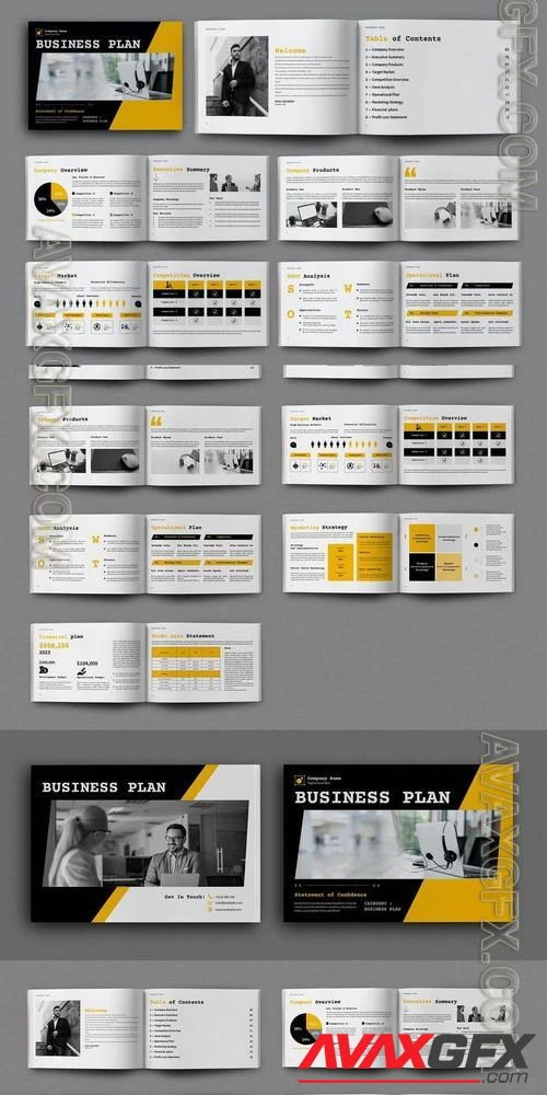 Business Plan Brochure Design Template