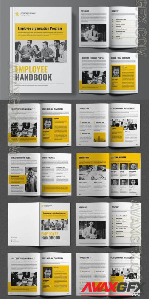 Employee Handbook Brochure Design Template