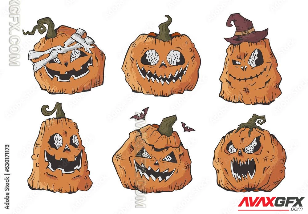 Halloween Pumpkin Illustrations 530171173 Adobestock